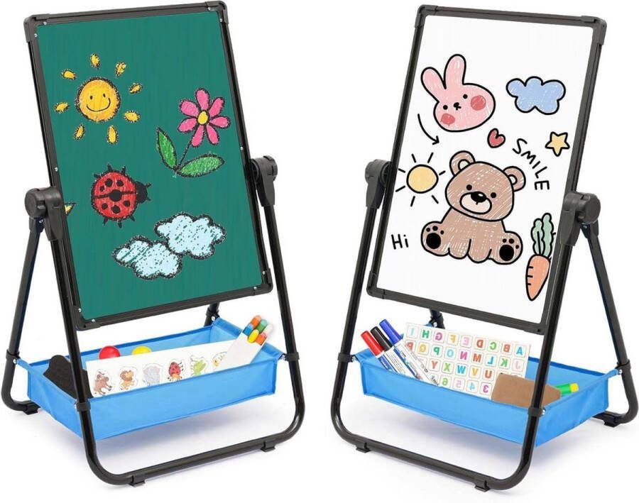 Kinderezel Magnetisch whiteboard Dubbelzijdig whiteboard en schoolbord voor kinderen (type01)