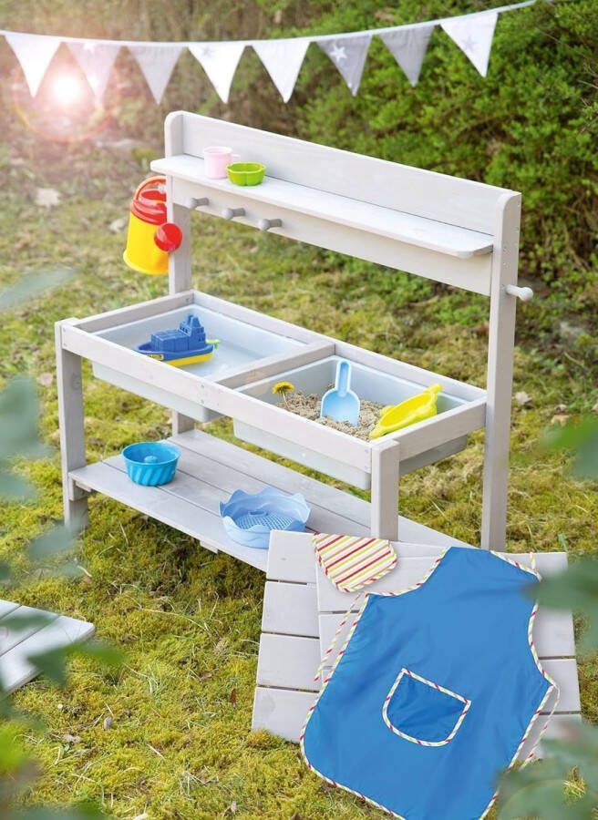 Kinderkeuken grijs Roba 456006GAZU met accessoires