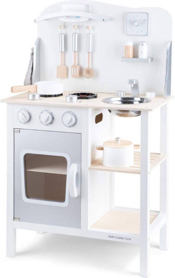 Kinderkeuken van hout Hoogwaardig materiaal Voor kinderen vanaf 3 jaar Kleurrijk Inclusief Accesoires