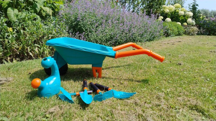 Kinderkruiwagen met tuingereedschap- buiten speelgoed groen- met accessoires- peuter