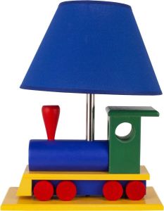 Kinderlamp Nachtlamp Locomotief Multicolor Hout