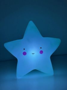 Kinderlampje Nachtlamp Ster- Kinderkamer Blauw Star Baby