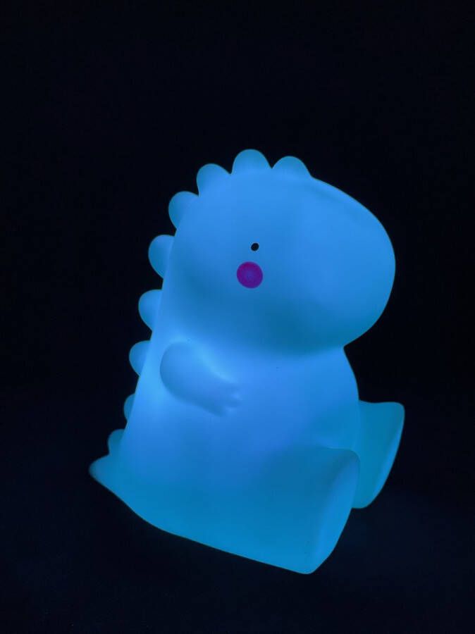 Kinderlampje Nachtlamp T-rex Kinderkamer Blauw