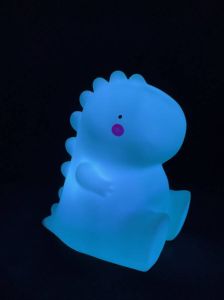 Kinderlampje Nachtlamp T-rex Kinderkamer Blauw