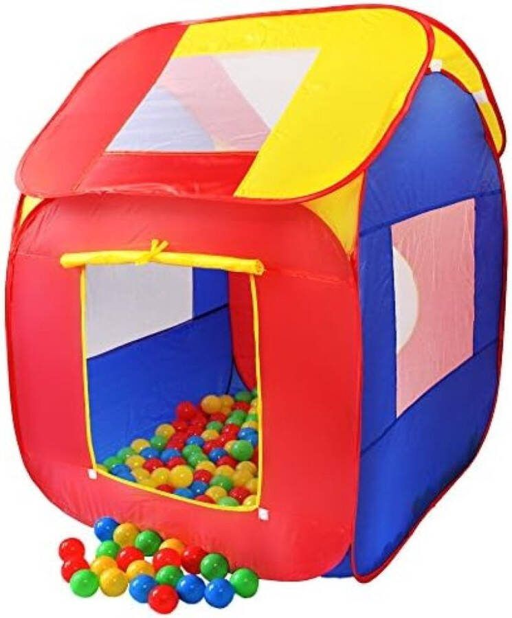 KINDERSPEELTENT BALLENBAK INCLUSIEF 200 BALLEN POP-UP SPELTENT INCLUSIEF OPBERGTAS VOOR BINNEN EN BUITEN