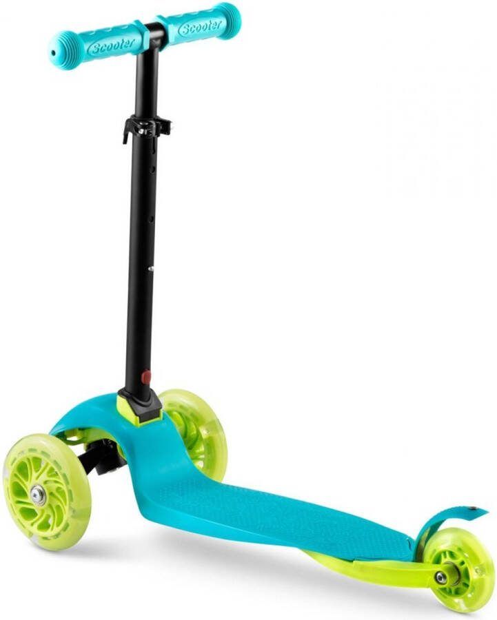 Kinderstep Met LED Wielen Autoped Scooter -Step voor kinderen Blauw