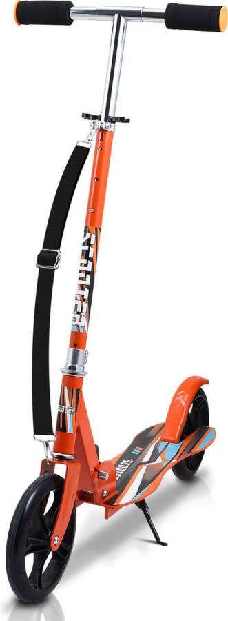 Kinderstep City Scooter Stuntstep Inklapbaar In Hoogte Verstelbare Step Geschikt voor Kinderen Tieners en Volwassenen In 3 hoogtes verstelbaar Draagkracht tot 100 kg Oranje