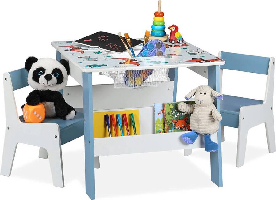 Kindertafel met stoelen – kindertafeltje – kinderkamer – duurzaam