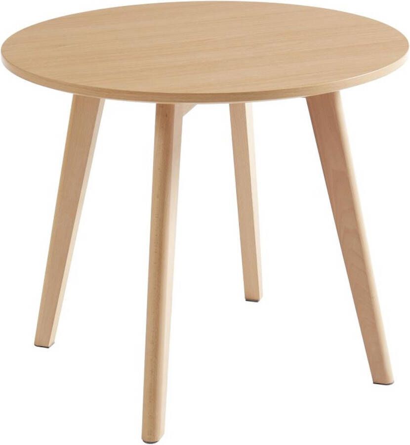 Kindertafel van mdf en beuken naturel LOULOUNE L 60 cm x H 51 cm x D 60 cm