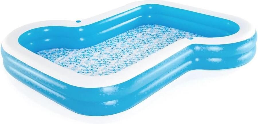 Opblaasbaar Kinderzwembad 305 x 274 x 46 cm Wit Geschikt voor Kinderen Kinderzwembad
