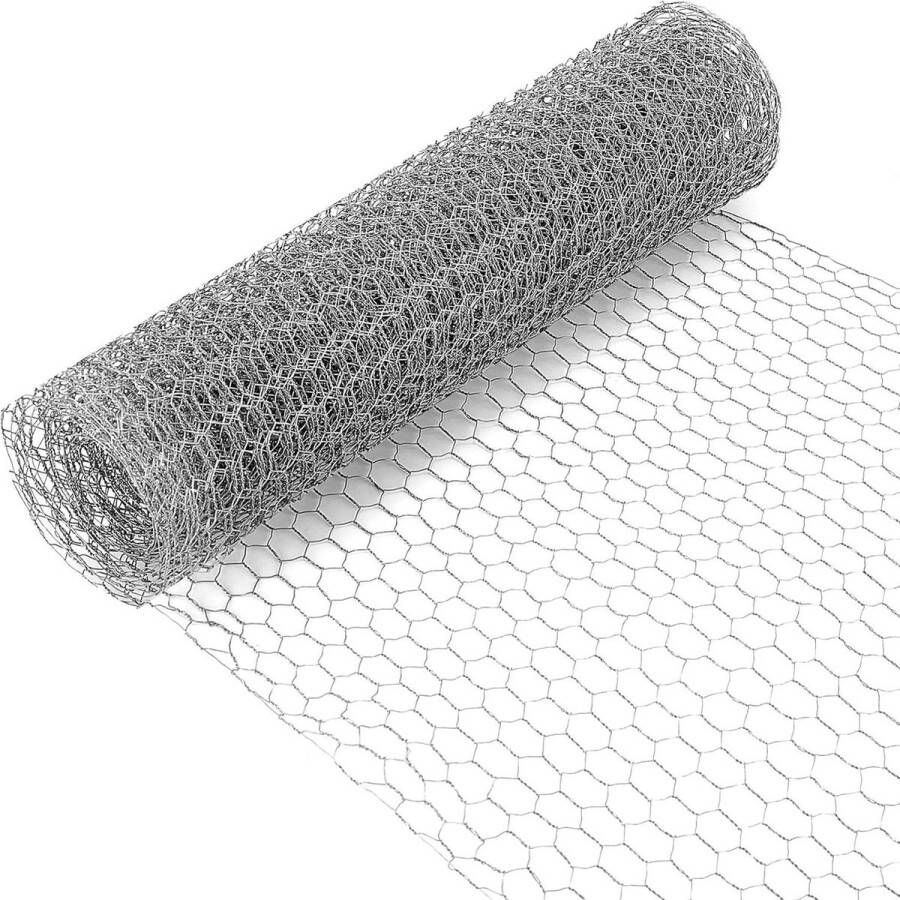 Kippengaas Schermnet voor DIY Craft Projecten Anti-Roest Gegalvaniseerd 40 cm x 5 m