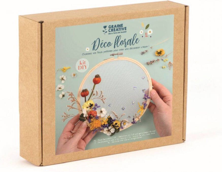 Graine Créative Kit deco Tule en droogbloemen ø18cm