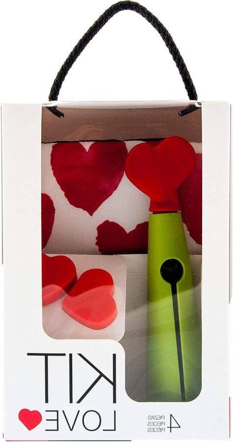 Kit Love Green Kurkentrekker 2 stoppers koeler sleeve 4 eenheden