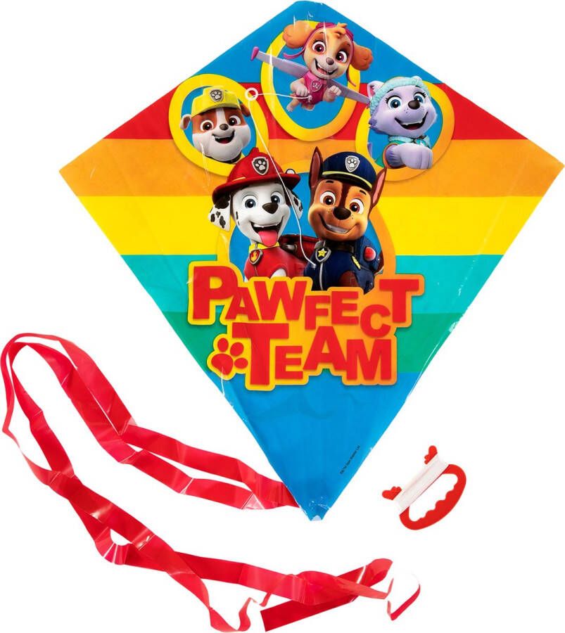 Kite Paw Patrol Vlieger Multicolor 57 x 54 cm Strand Zomer Vliegeren