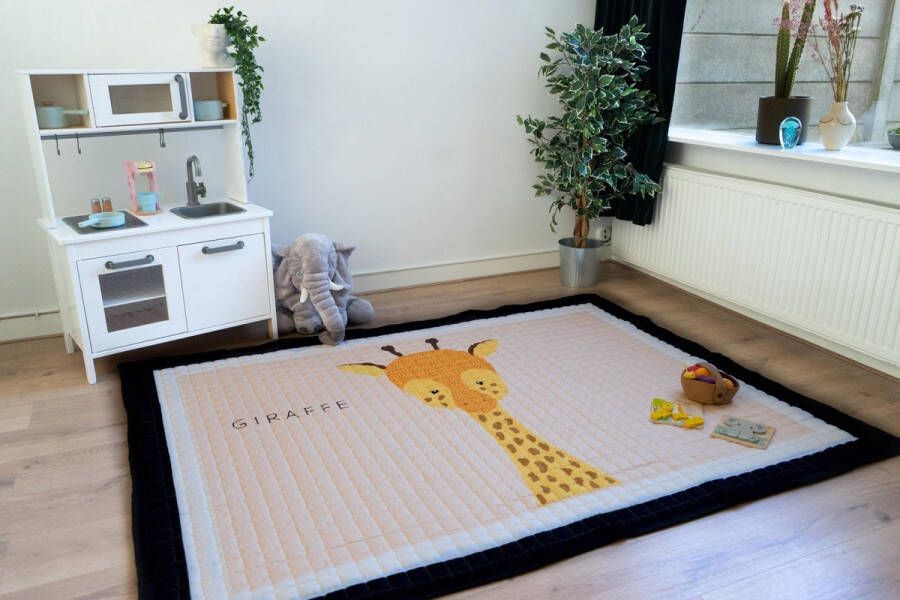 Kjoet Speelkleed baby kind Antislip 200x150cm inclusief opbergtas speelmat Giraf