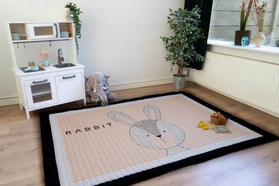 Kjoet Speelkleed baby kind Antislip 200x150cm inclusief opbergtas speelmat Konijn