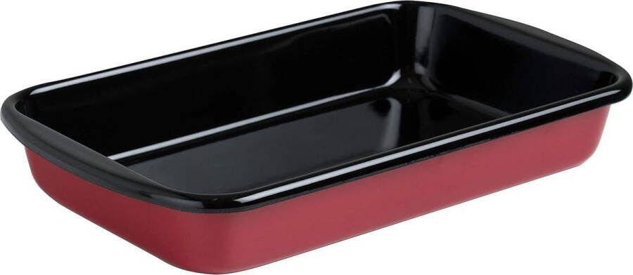 Klassiek-Kleur Rechthoekige Bakplaat Diameter 32 cm Rood Grote Maat