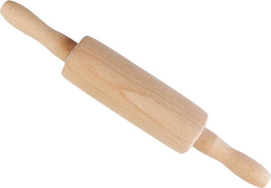 Klassieke kleine houten deegroller voor het bakken 10 2 inch natuurlijk Classic Mini-deegroller 26 cm voor kinderen draaibare deegroller met handgrepen voor kinderen om te knutselen en fantasierijk spelen model