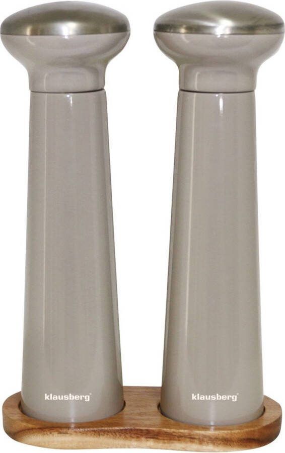 Klausberg 7595 Peper en zout molen grijs glans 22.5 cm