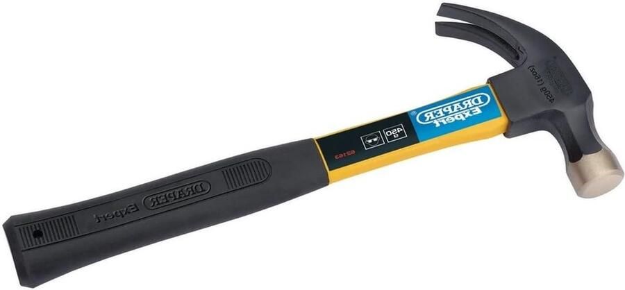 Klauwhamer met glasvezel schacht 450 g professionele hamer voor klussen