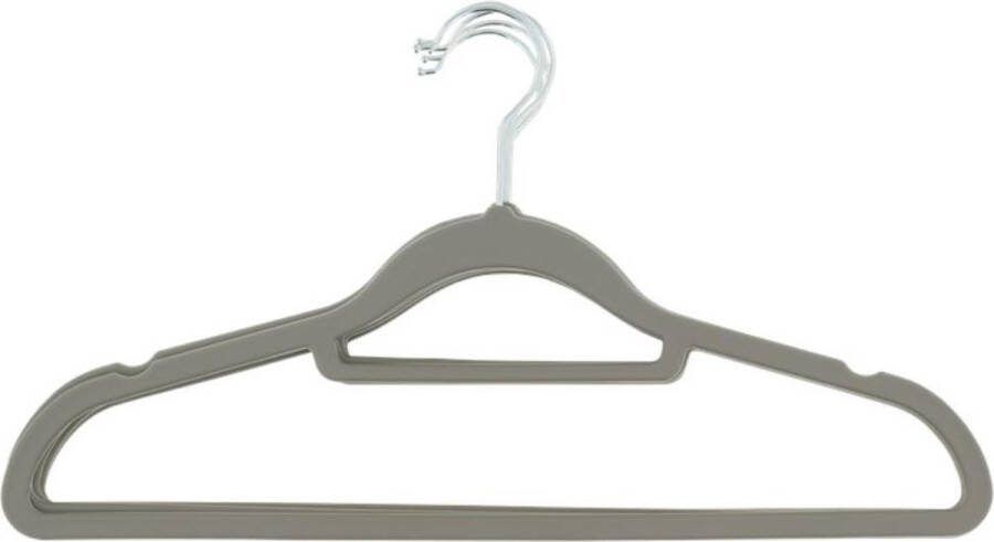Kledinghanger antislip grip grijs 5 stuks