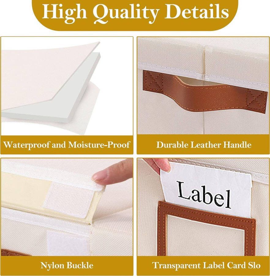 Kledingopbergbox \ Opvouwbare Opbergbakken Kastorganizer \ Kledingopbergzakken 2 Pack