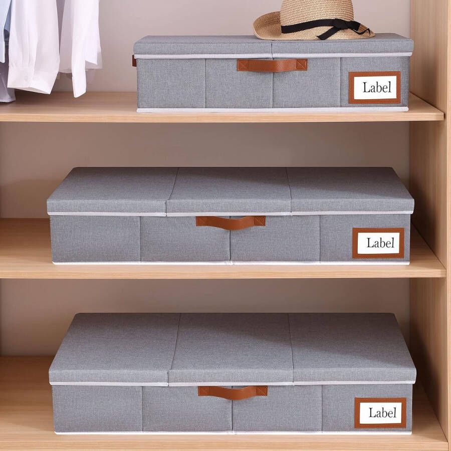 Kledingopbergbox \ Opvouwbare Opbergbakken Kastorganizer \ Kledingopbergzakken Pack of 2