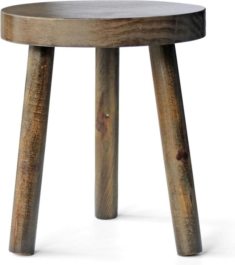 Kleine bijzettafel houten plantenstandaard ideaal voor binnen 35 cm