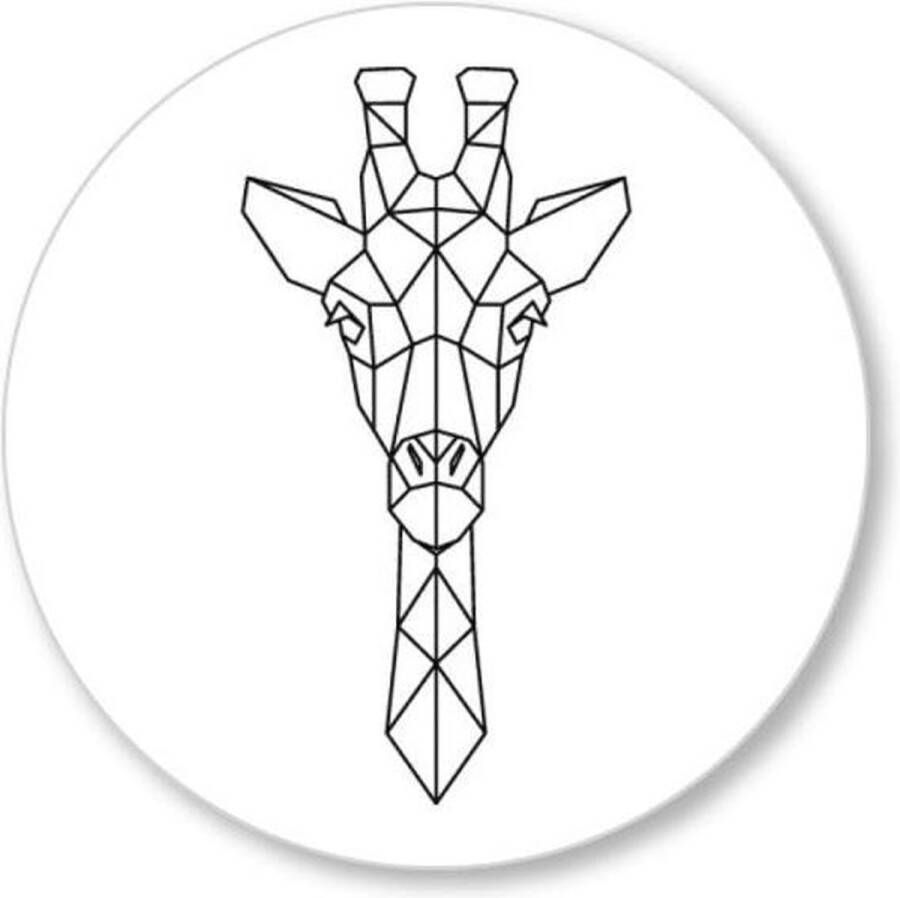 Kleine Binky Muurcirkel Giraffe white Forex 15cm