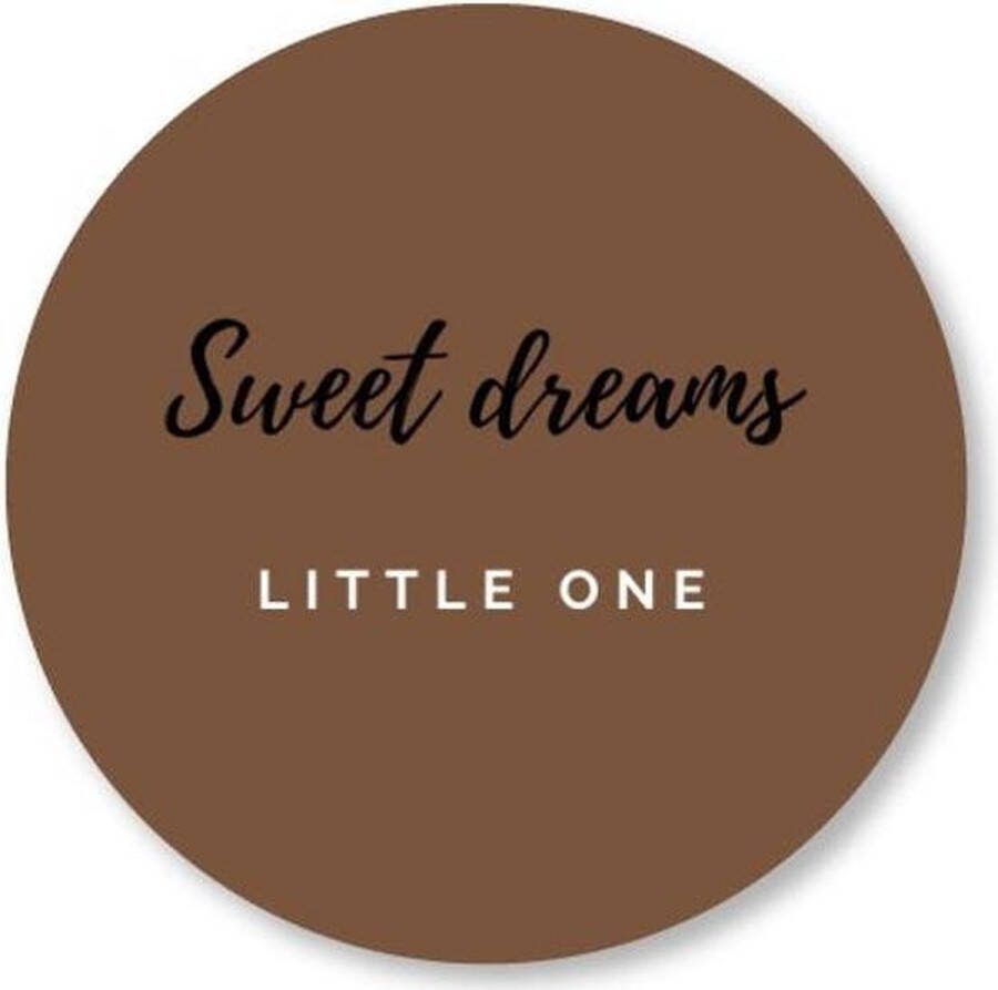 Kleine Binky Muurcirkel Sweet dreams brown Forex 25cm