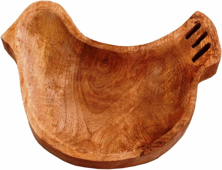 Kleine houten dienblad platter Sparrow On My Table voor snacks koekjes fruit of aftermints