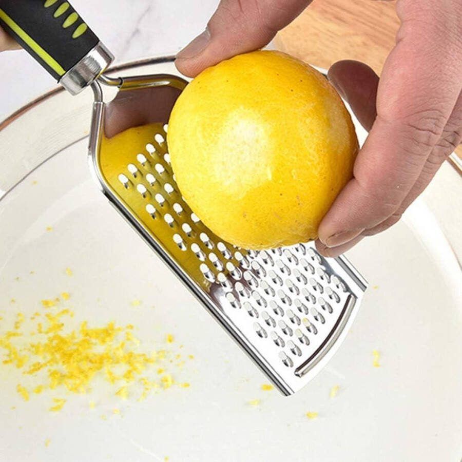 Kleine Rasp Roestvrij Staal Schaaf Zester Parmezaanse Rasp Citroenrasp Siliconen Handvat Aardappelen Courgette Wortelen Appels Kool Zachte Kaas 1 Stuk Raspen