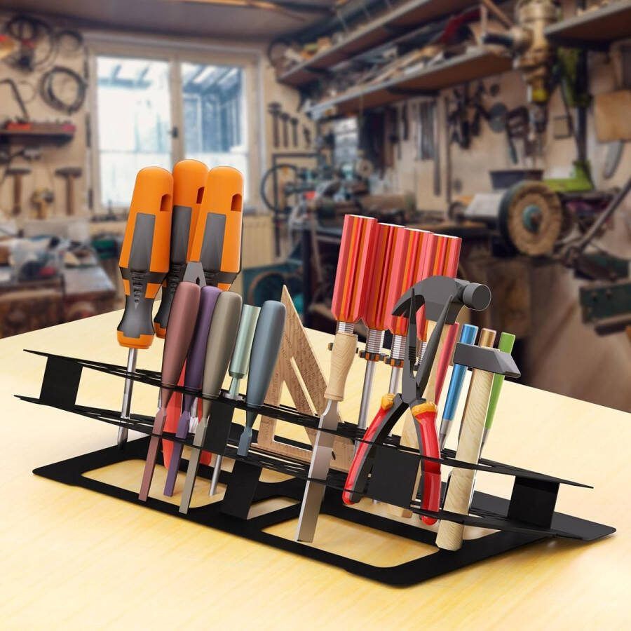Kleine Schroevendraaier Opbergrek Kleine Opbergrek voor schroevendraaiers Multifunctionele gereedschapsstandaard voor opbergen Metalen materiaal Duurzaam