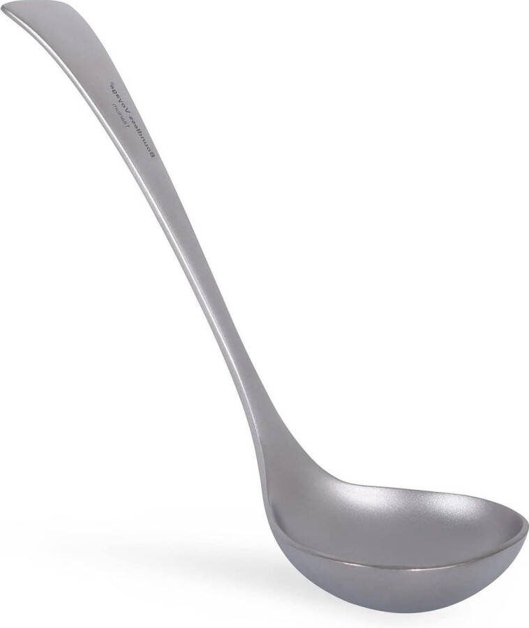Kleine Titanium Saus Pollepel Lichtgewicht Lange Handvat Pollepel Koken en Serveerlepel