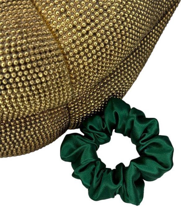 Kleine Zijden Scrunchie Groen