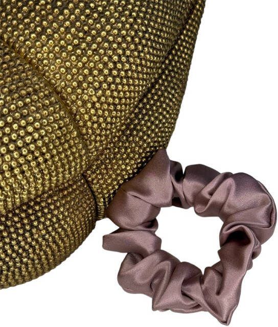 Kleine Zijden Scrunchie Mauve