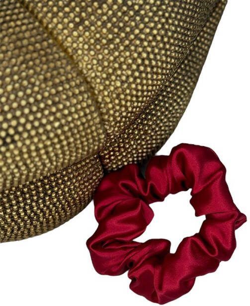 Kleine Zijden Scrunchie Rood