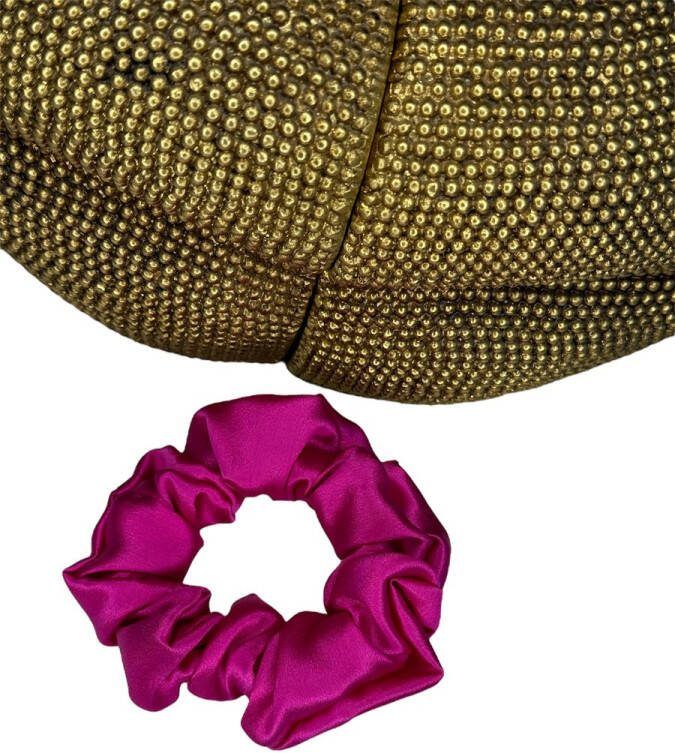 Kleine Zijden Scrunchie Roze