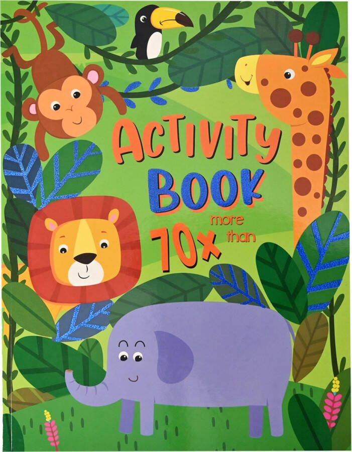 Kleur- en Activiteitenboek Jungle Kleurboeken voor Kinderen Jungle Tekenboek voor Kinderen Kleurboek Kinderen Tekenen Kinderen Kleurplaten Tekenblok voor Kinderen 56 Pagina's 29 7 x 21 cm Vanaf 3 jaar Multi Kleuren