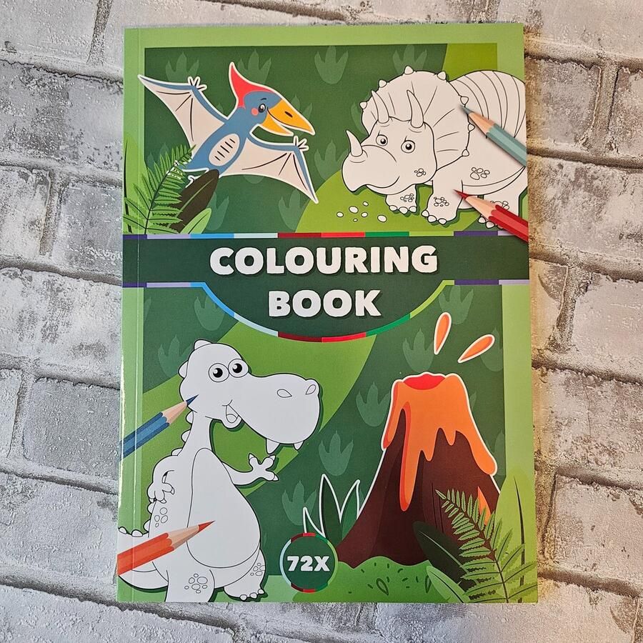 Kleurboek dino's 72 paginas
