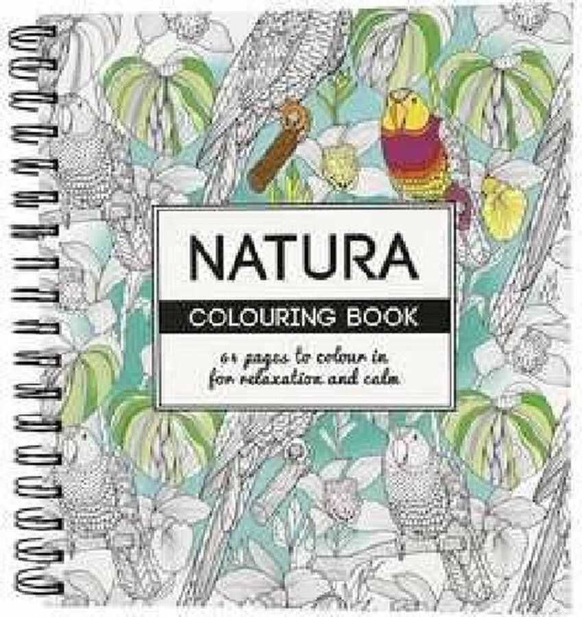 Kleurboek Natura afm 19 5x23 cm 64 blz 2 stuks