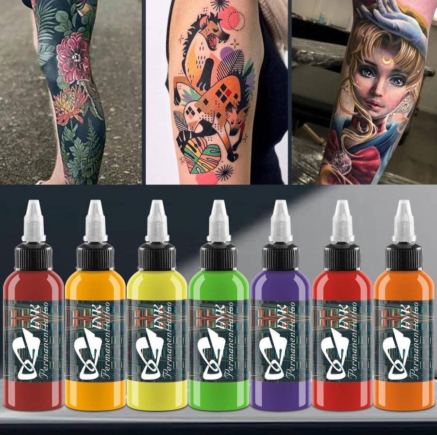 Kleuren Set Fles Tattoo Inkt Pigment Kit Originele Tattoo Kleur Supply Primaire Kleur Microblading Pigment Set