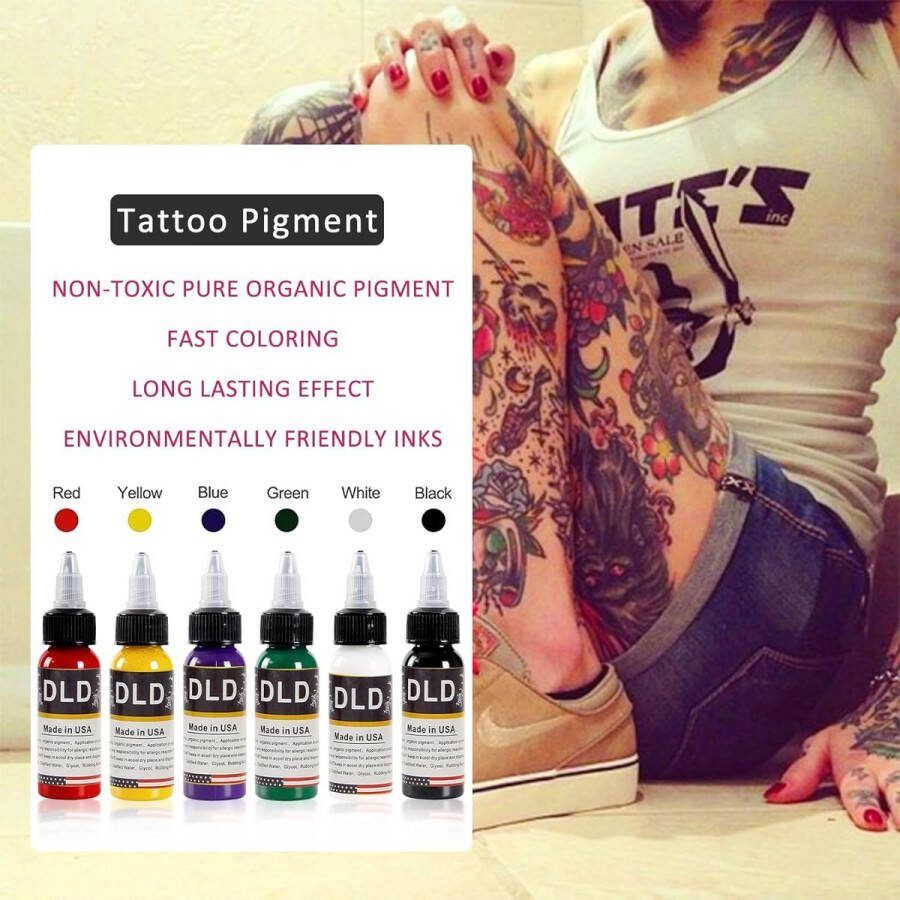 Kleuren Set Fles Tattoo Inkt Pigment Kit Originele Tattoo Kleur Supply Primaire Kleur Microblading Pigment Set