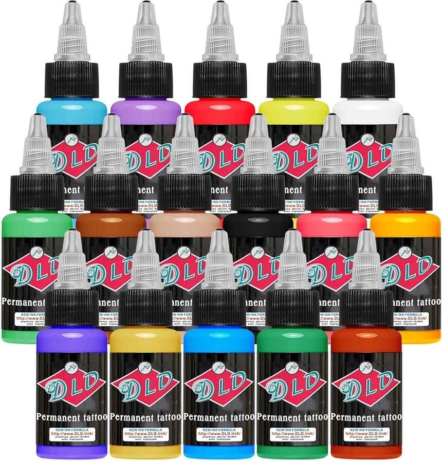 Kleuren Set Fles Tattoo Inkt Pigment Kit Originele Tattoo Kleur Supply Primaire Kleur Microblading Pigment Set