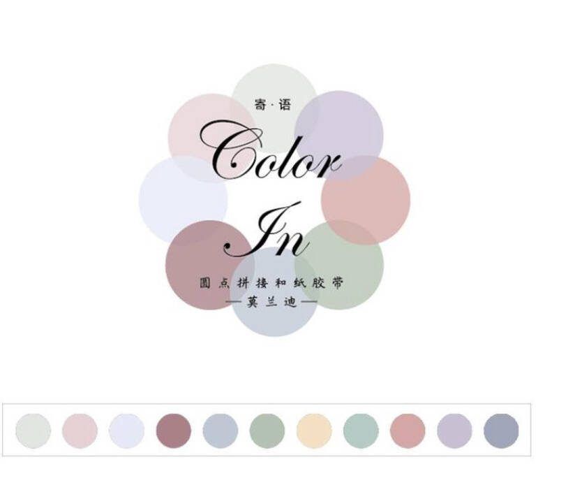 Merkloos Sans marque Kleuren van de Natuur Washi Tape Stippen | Masking Tapes | Washi Tapes | Bullet Journal | Journalling | Plakboeken | Versieren | To Do Lijstjes | Takenlijstjes | Takenlijsten | Stippen Stickers | Bullet Point Stickers | To Do Dots Stickers