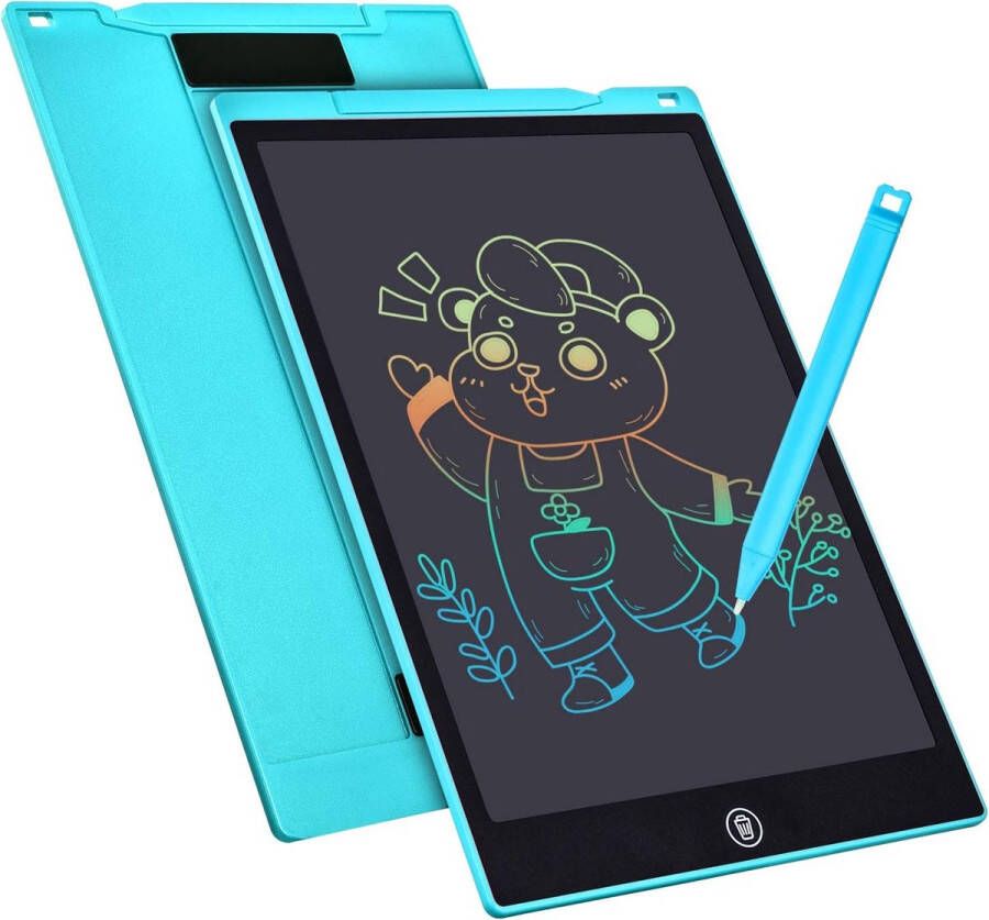 Kleurrijk lcd-schrijfbord 18 cm lcd-schrijftablet elektronische tablet grafische tablet digitale tekenpad kinderspeelgoed voor meisjes van 3 tot 12 jaar (blauw)