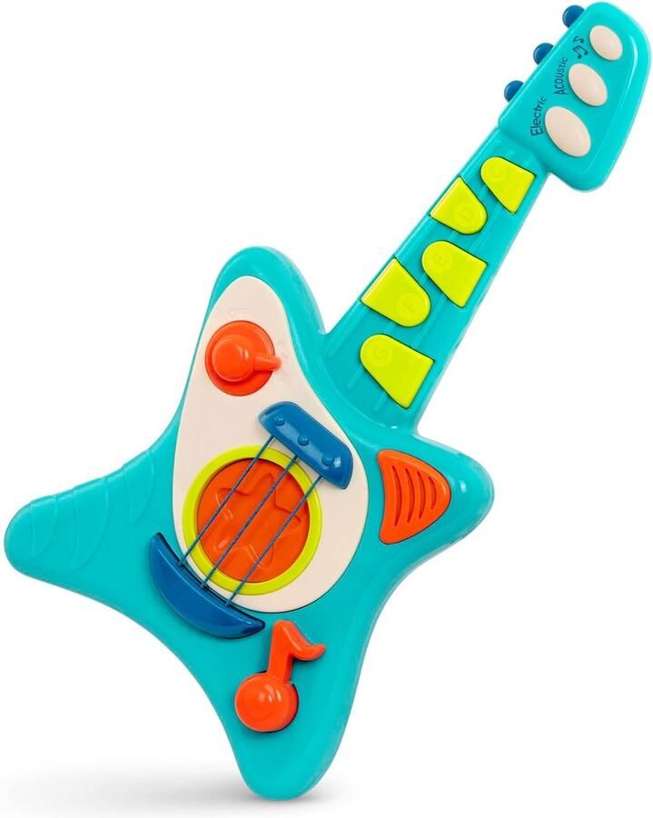 Kleurrijke Kinder Gitaar Educatief Muziekinstrument voor Kleintjes Meerkleurig Engels