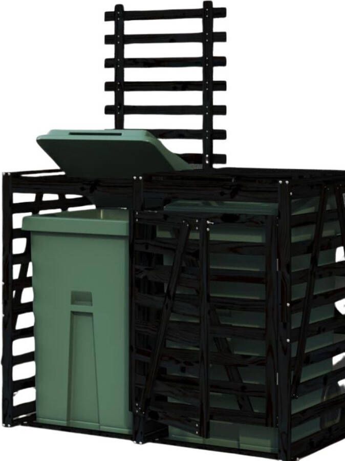 Kliko Ombouw – Containerberging – Enkele Containerkast – Containerombouw Container Ombouw – Donker bruin