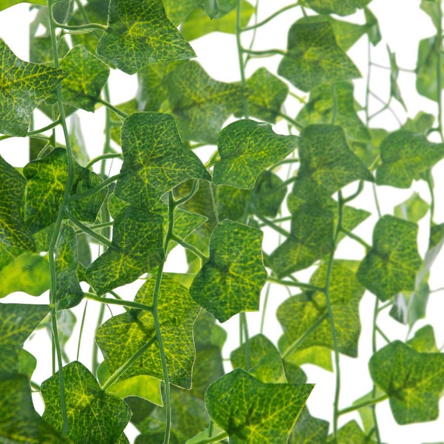 Klimop Slinger 24 Stuks 2.4m Kunstmatige Hangplant met 80 bladeren Decoratie Plant voor Huis Tuin Bruiloften Kunsthaag Voor binnen en buiten nep planten