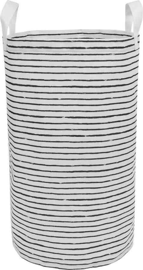 KLUNKA IKEA Zwart-wit stoffen waszak 60l